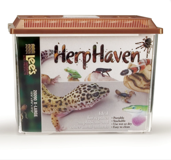 HerpHaven Carrier for Reptiles & Amphibians Brown, 1ea/15.75In X 12.5 in, XL